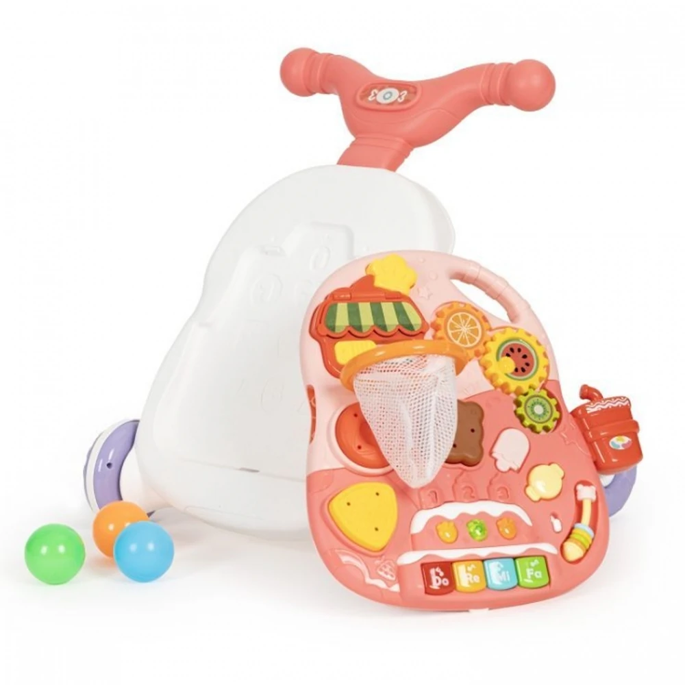 Antemergator educational 2 in 1 Huanger - Alb cu roz [3]