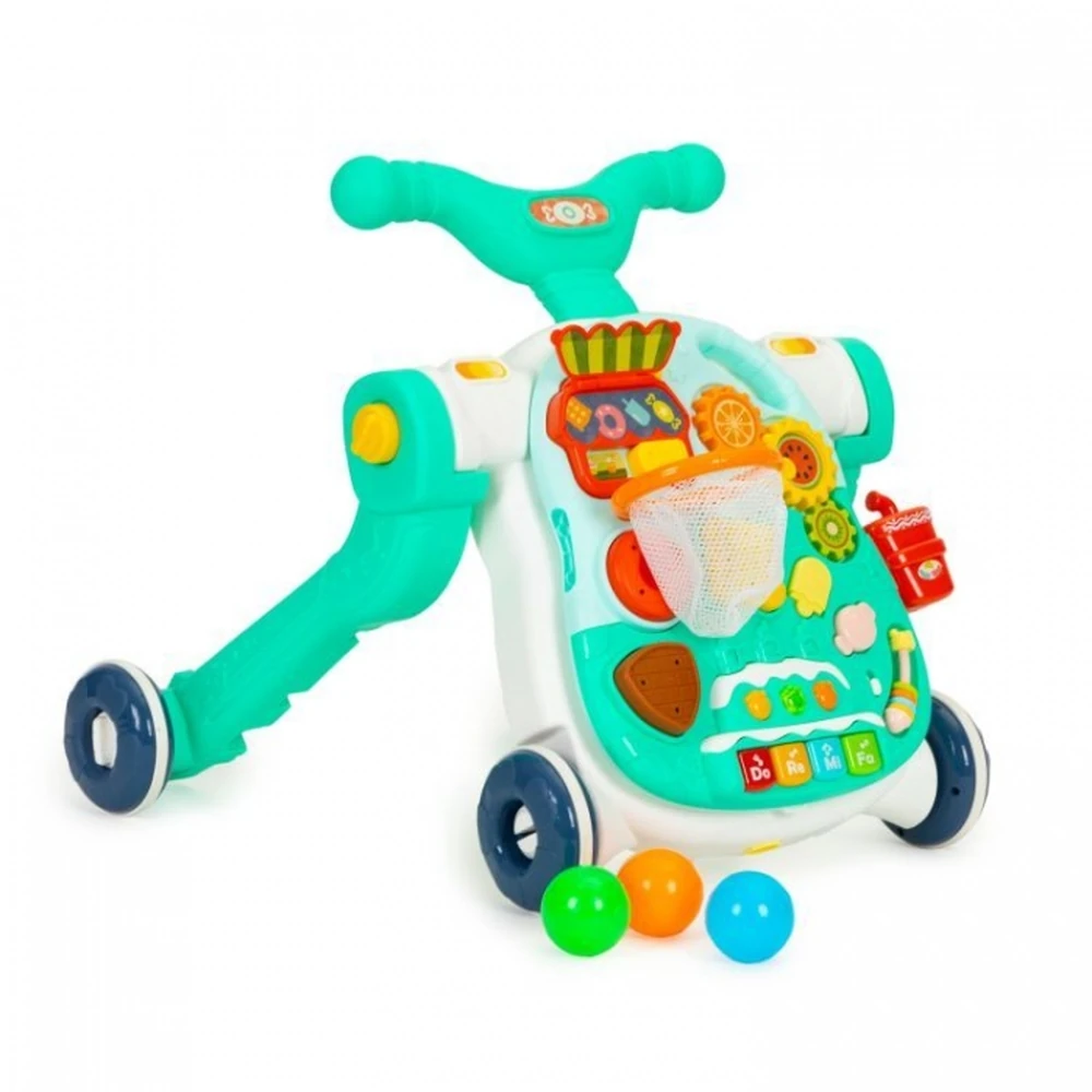 Antemergator educational 4 in 1 (antemergator, masuta, trotineta, bicicleta) Huanger - Verde [3]