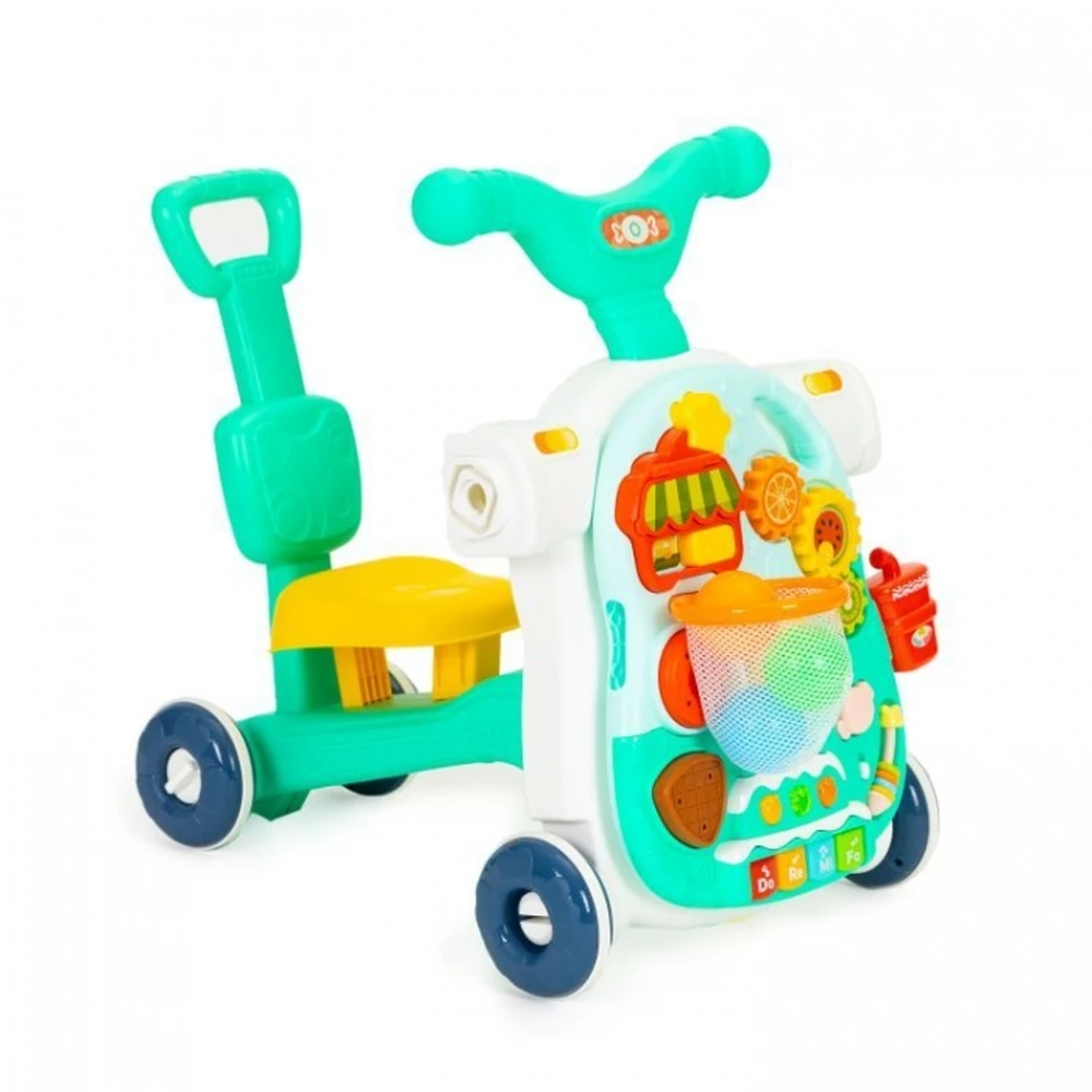 Antemergator educational 4 in 1 (antemergator, masuta, trotineta, bicicleta) Huanger - Verde [7]