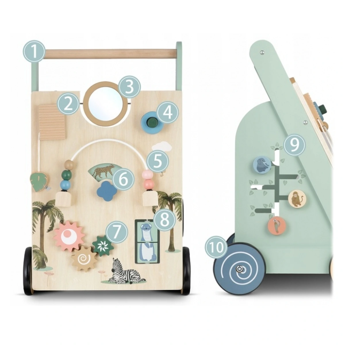 Antemergator educational lemn Nukido 12 luni+ [4]