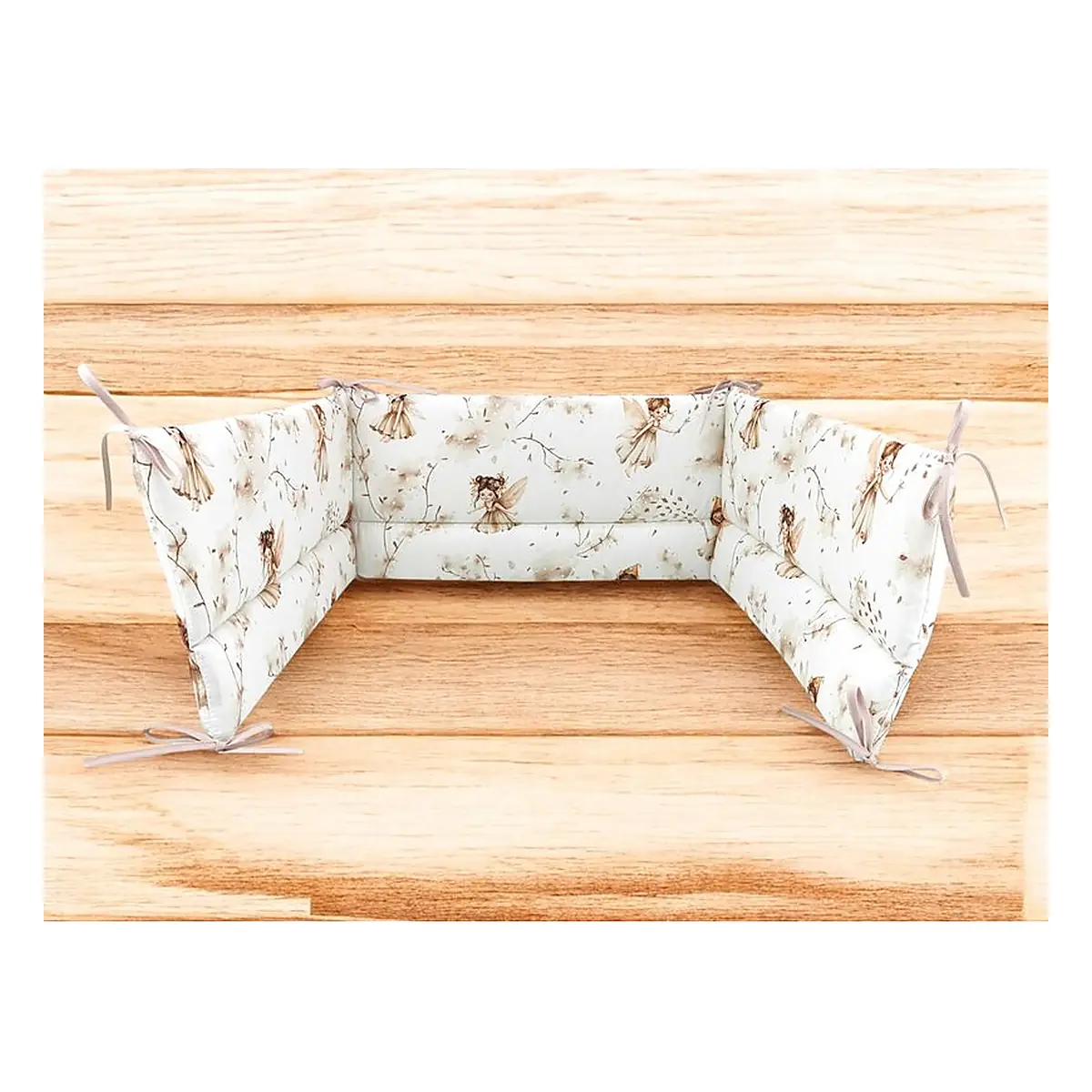 Aparatoare pentru patut, MimiNu, 180x30 cm, Cu panglici, Fairy [2]