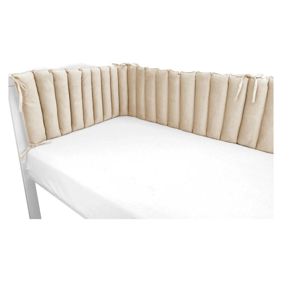 Aparatoare pentru patut, MimiNu, Tip panou, Lungime 180 cm, Din catifea, Nugat [2]