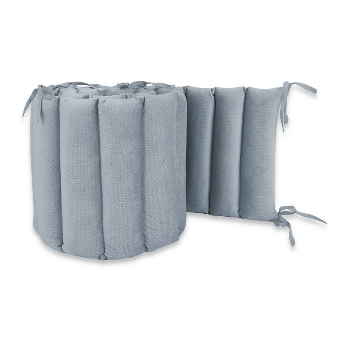 Aparatoare pentru patut, MimiNu, Tip panou, Pentru patut, Lungime 180 cm, Din catifea, Jeans [3]