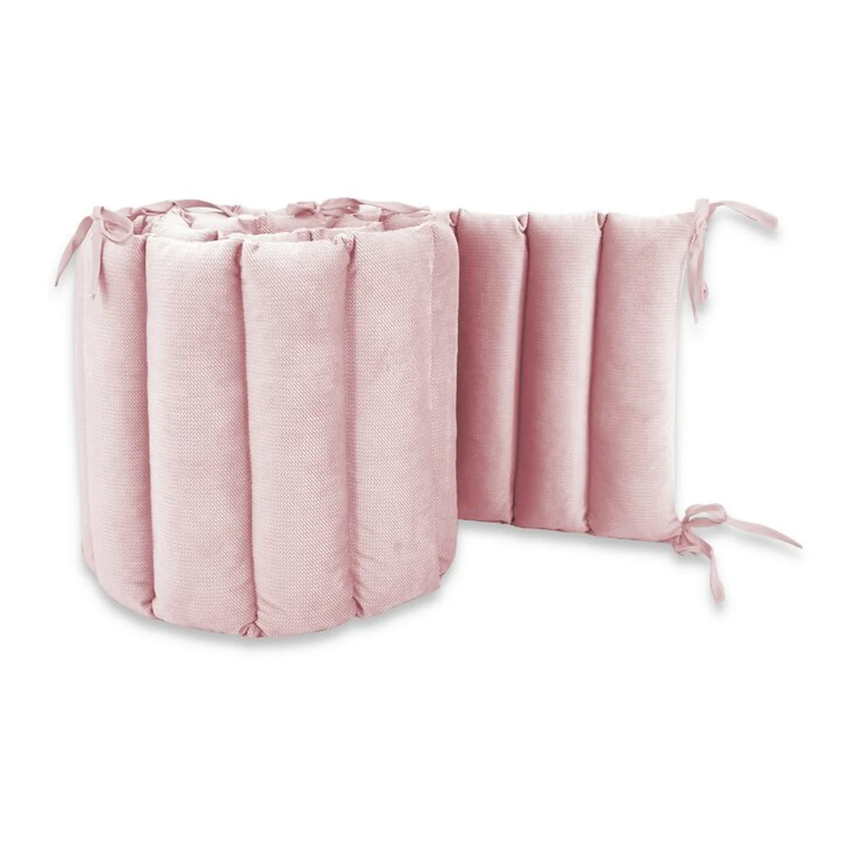 Aparatoare pentru patut, MimiNu, Tip panou, Pentru patut, Lungime 180 cm, Din catifea, Raspberry [3]