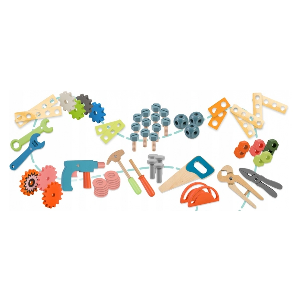 Atelier lemn Ricokids cu accesorii 60x30x75.5 cm [4]