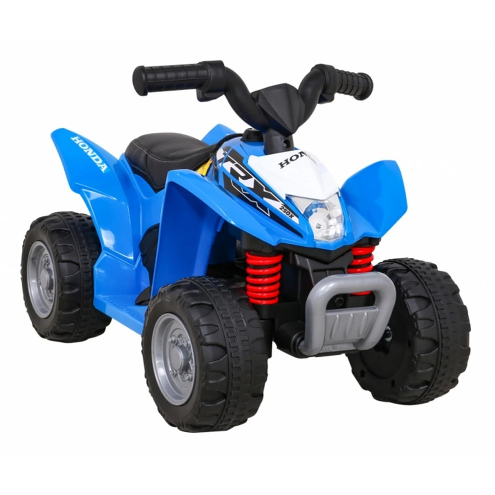 ATV electric HONDA 250X TRX, roti din plastic, scaun tapitat, 64x38x43 cm, putere 30W - Albastru [2]