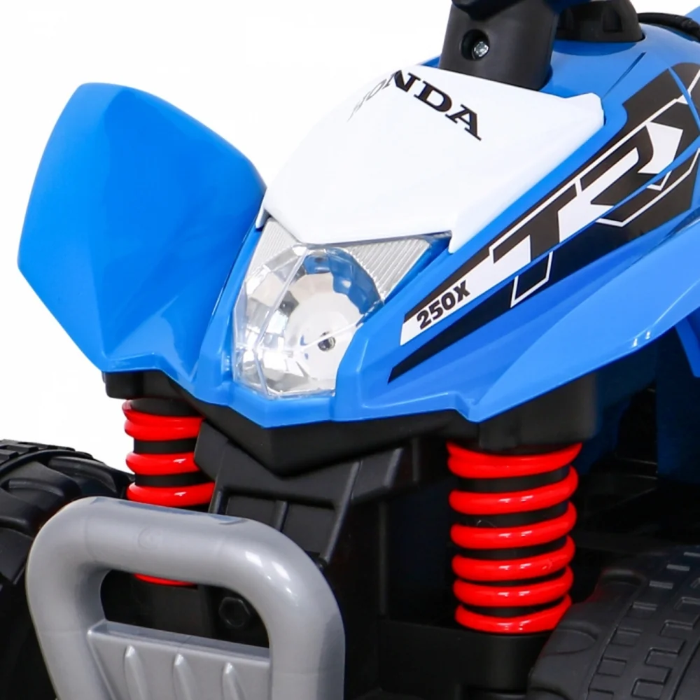 ATV electric HONDA 250X TRX, roti din plastic, scaun tapitat, 64x38x43 cm, putere 30W - Albastru [7]