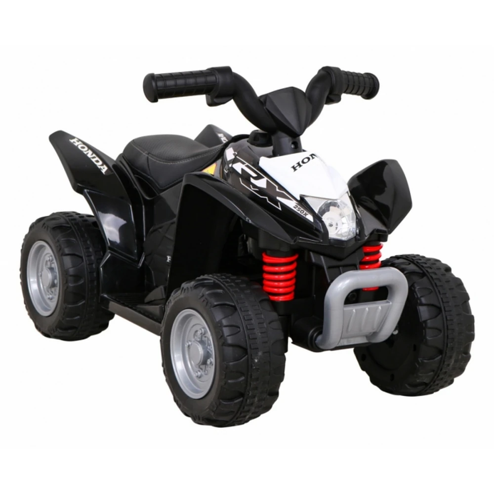 ATV electric HONDA 250X TRX, roti din plastic, scaun tapitat, 64x38x43 cm, putere 30W - Negru [2]