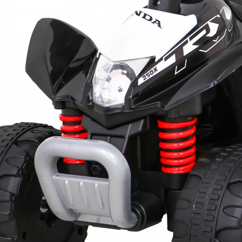 ATV electric HONDA 250X TRX, roti din plastic, scaun tapitat, 64x38x43 cm, putere 30W - Negru [3]