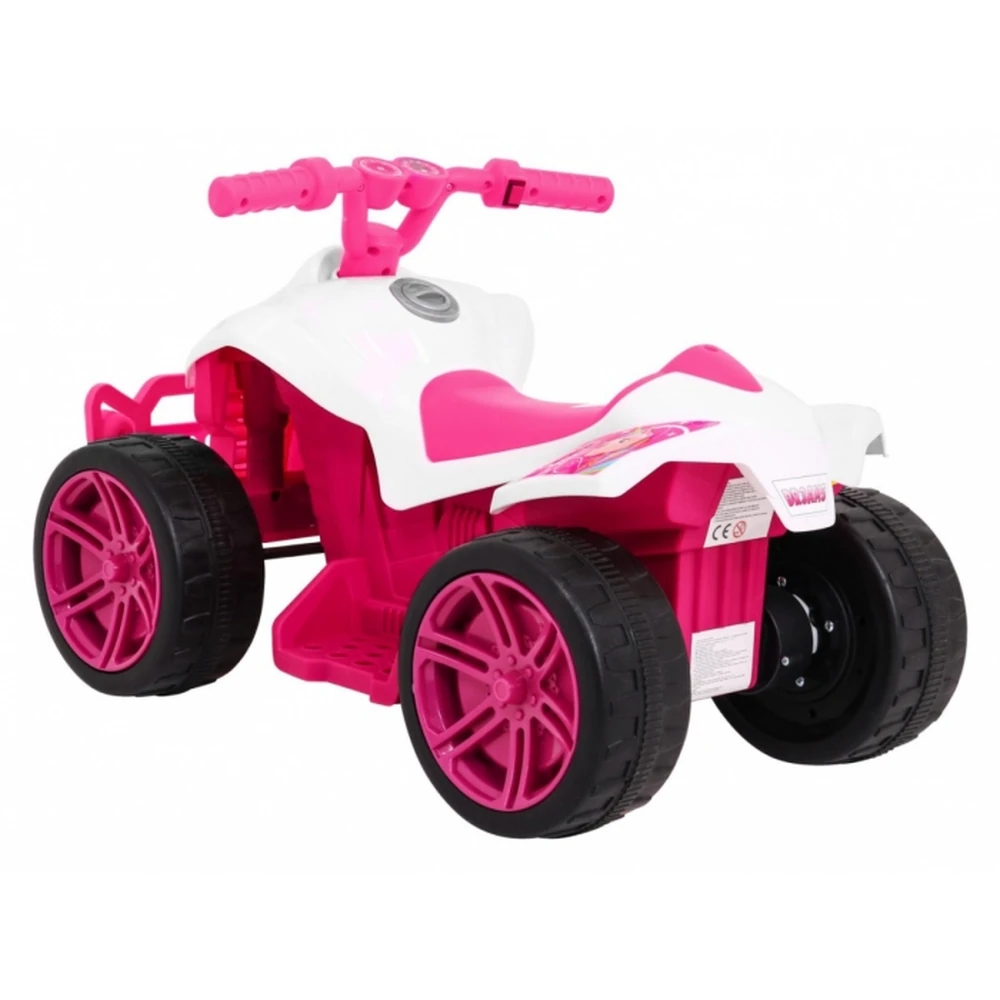 ATV electric LITTLE MONSTER, roti si scaun din plastic, 70x38.5x42 cm, putere 25W - Roz [4]