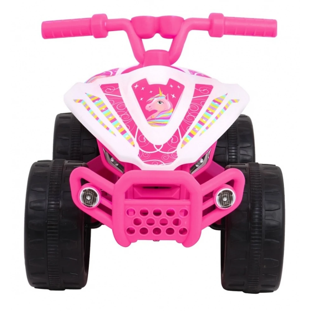 ATV electric LITTLE MONSTER, roti si scaun din plastic, 70x38.5x42 cm, putere 25W - Roz [9]