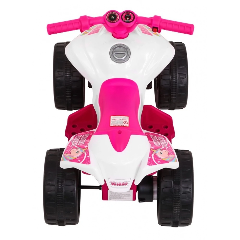 ATV electric LITTLE MONSTER, roti si scaun din plastic, 70x38.5x42 cm, putere 25W - Roz [10]
