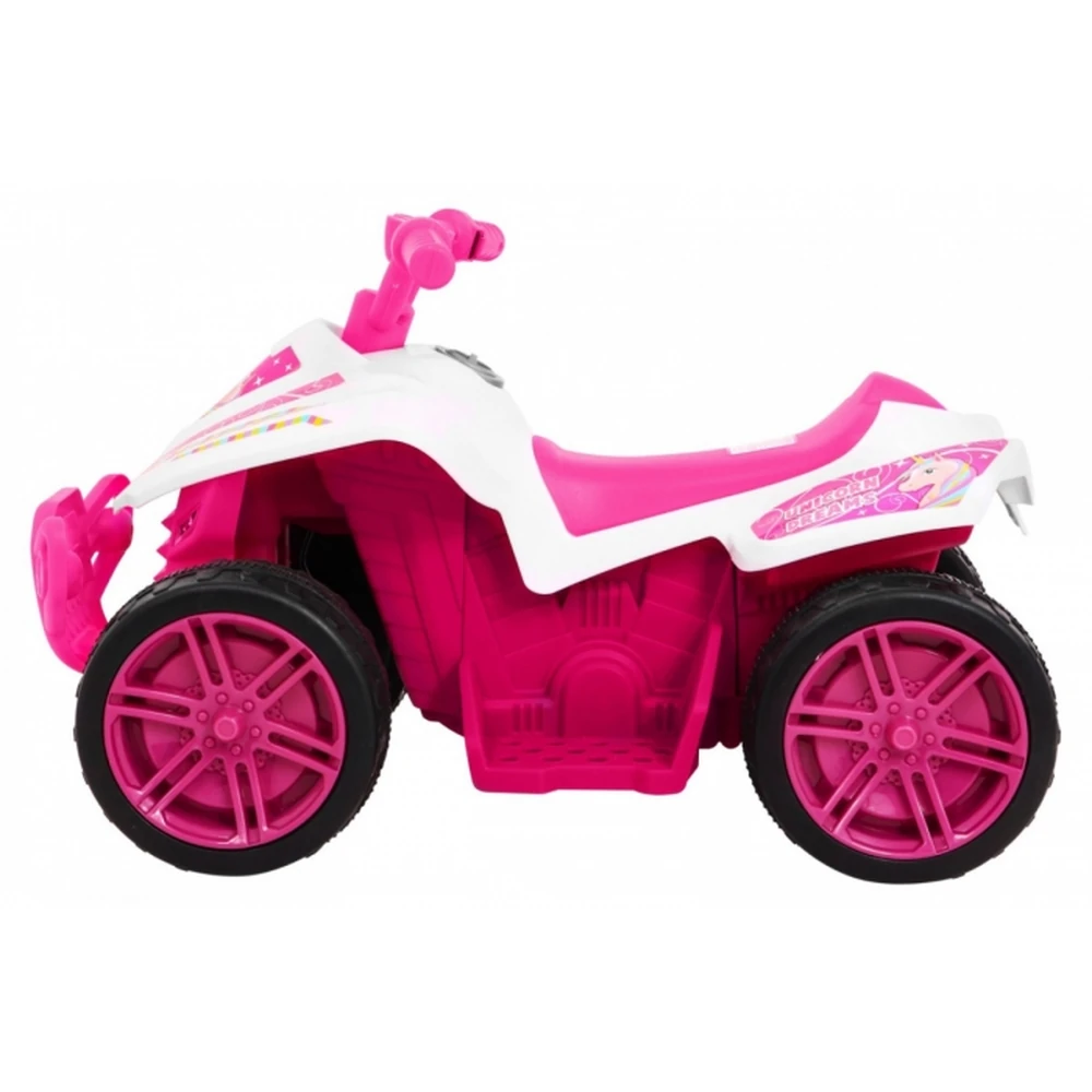 ATV electric LITTLE MONSTER, roti si scaun din plastic, 70x38.5x42 cm, putere 25W - Roz [5]
