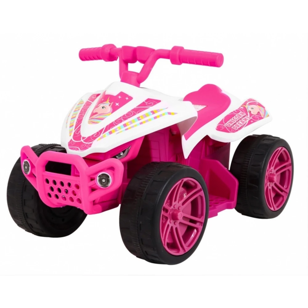 ATV electric LITTLE MONSTER, roti si scaun din plastic, 70x38.5x42 cm, putere 25W - Roz [1]