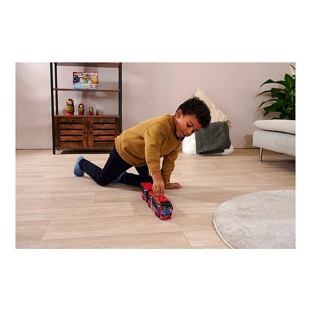 Autobuz Dickie Toys Volvo City Bus 40 cm rosu copii [9]