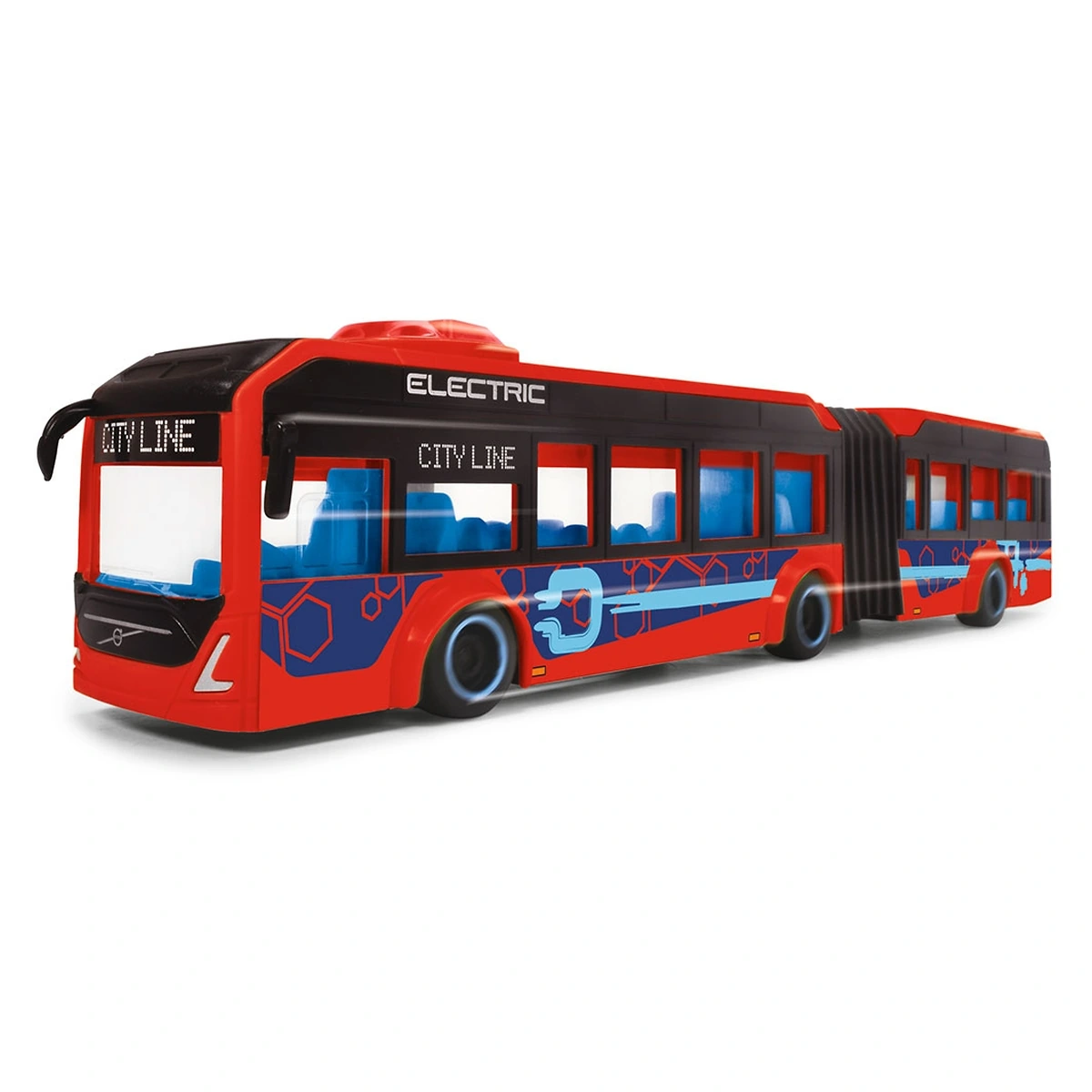 Autobuz Dickie Toys Volvo City Bus 40 cm rosu copii [5]