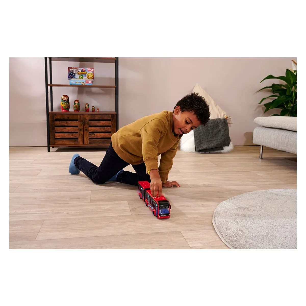 Autobuz Dickie Toys Volvo City Bus 40 cm rosu copii [9]