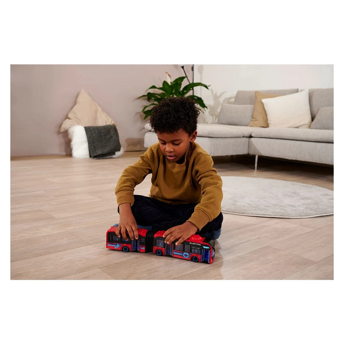 Autobuz Dickie Toys Volvo City Bus 40 cm rosu copii [10]