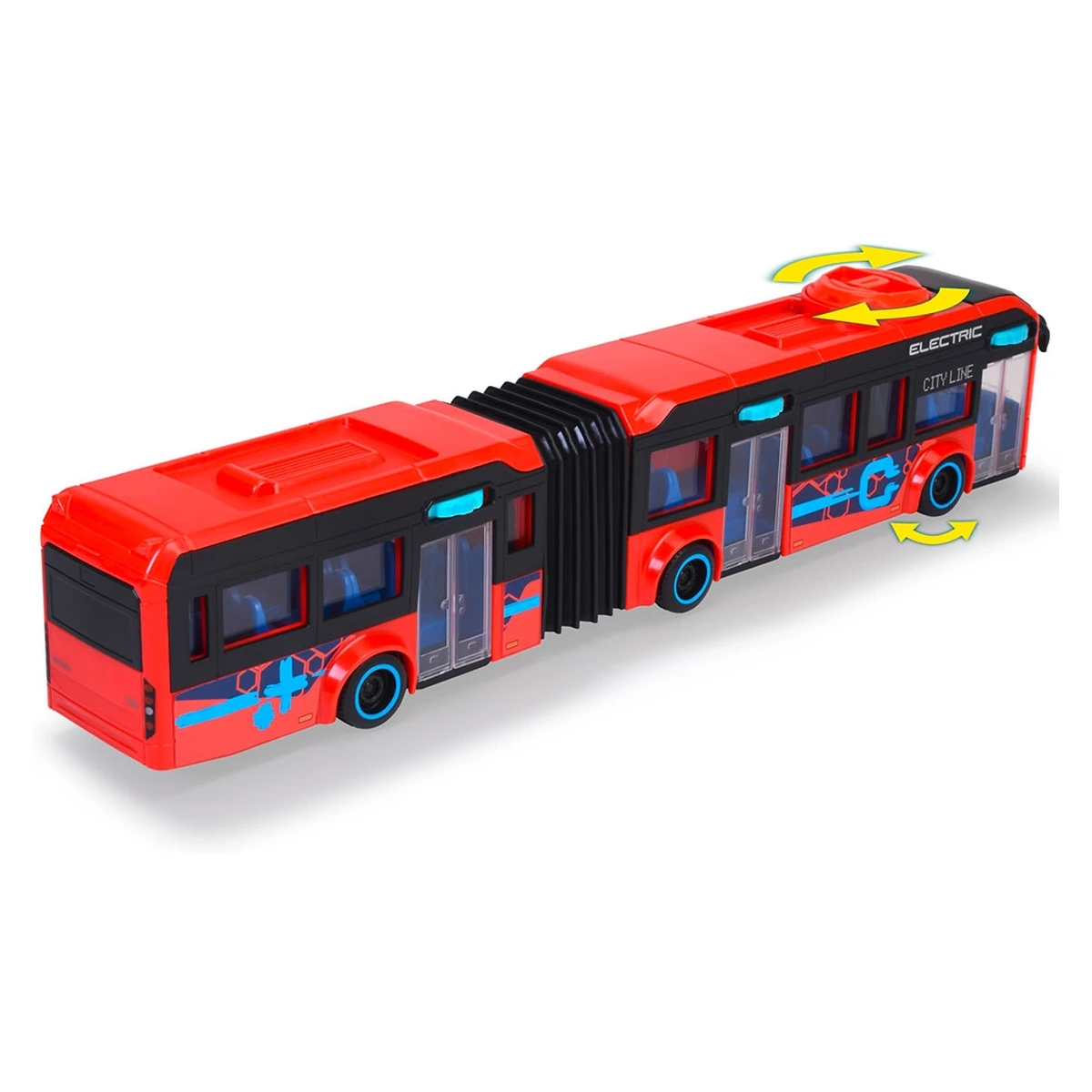 Autobuz Dickie Toys Volvo City Bus 40 cm rosu copii [2]