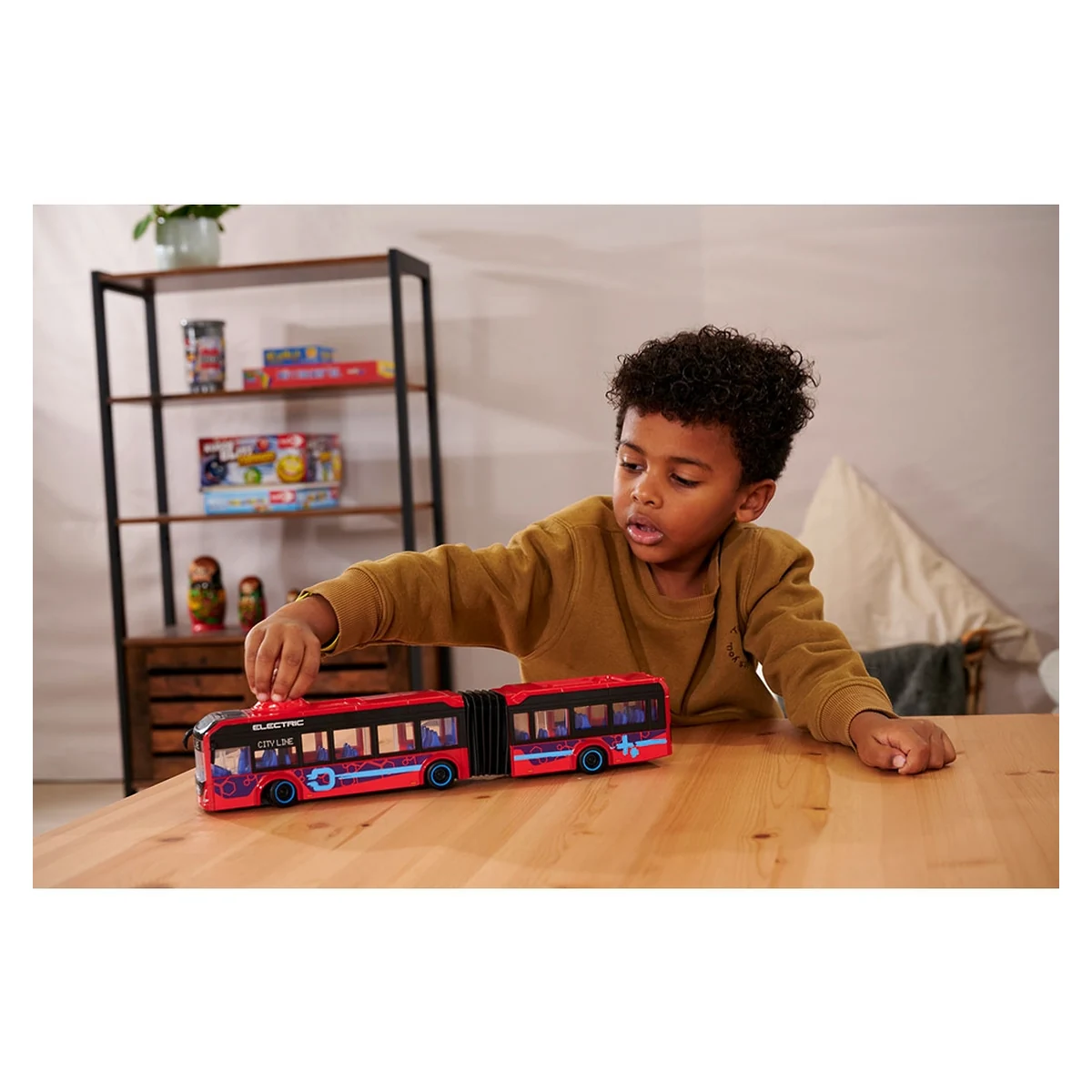 Autobuz Dickie Toys Volvo City Bus 40 cm rosu copii [11]