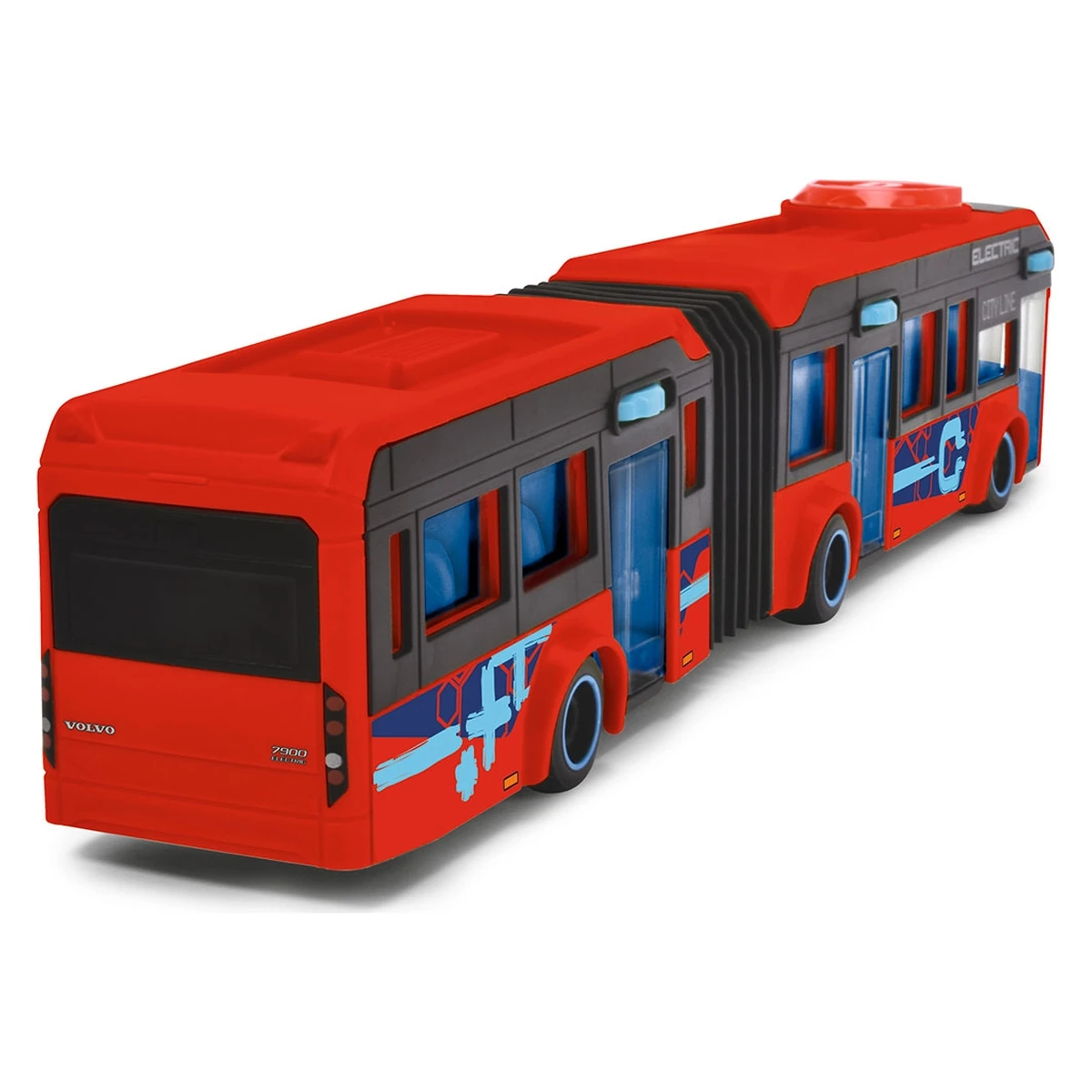 Autobuz Dickie Toys Volvo City Bus 40 cm rosu copii [6]