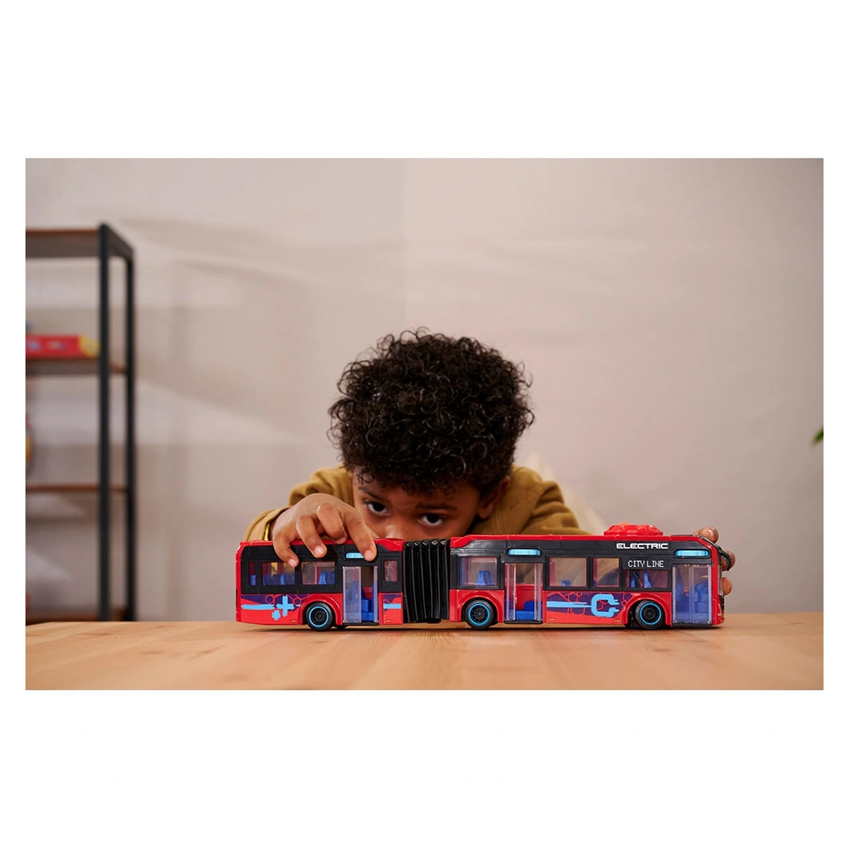 Autobuz Dickie Toys Volvo City Bus 40 cm rosu copii [8]