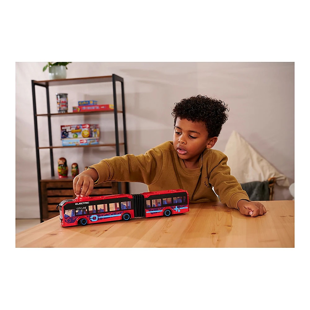 Autobuz Dickie Toys Volvo City Bus 40 cm rosu copii [11]