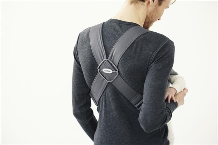 Marsupiu anatomic Mini BabyBjorn, cu pozitii multiple de purtare – Dark Grey, 3D Jersey [16]