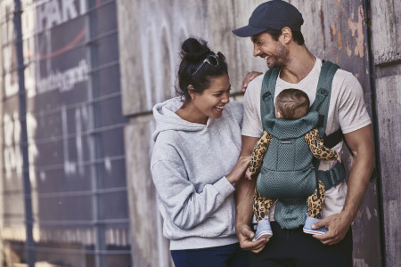 Marsupiu anatomic BabyBjorn Move, Verde Salvie 3D Mesh [4]