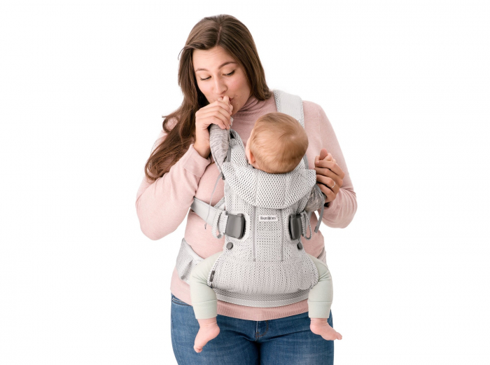 Marsupiu anatomic One Air BabyBjorn - Greige, 3D Mesh [4]