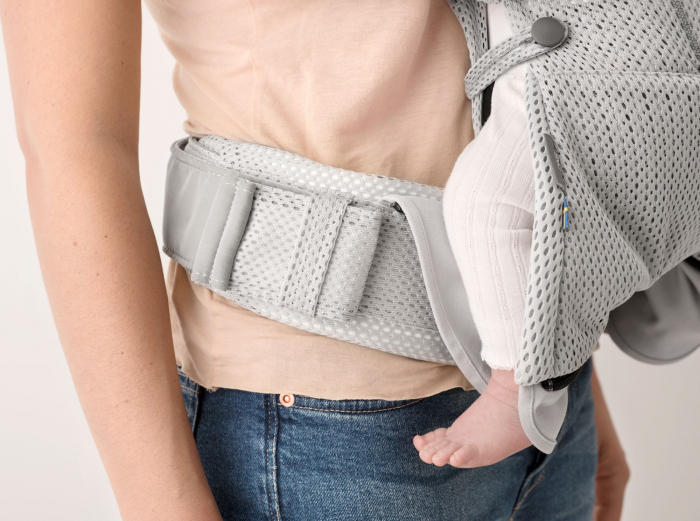 Marsupiu anatomic One Air BabyBjorn - Greige, 3D Mesh [7]