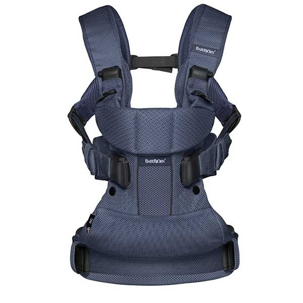 Marsupiu anatomic One Air BabyBjorn - Navy Blue, 3D Mesh [4]