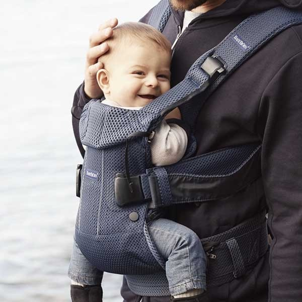 Marsupiu anatomic One Air BabyBjorn - Navy Blue, 3D Mesh [5]