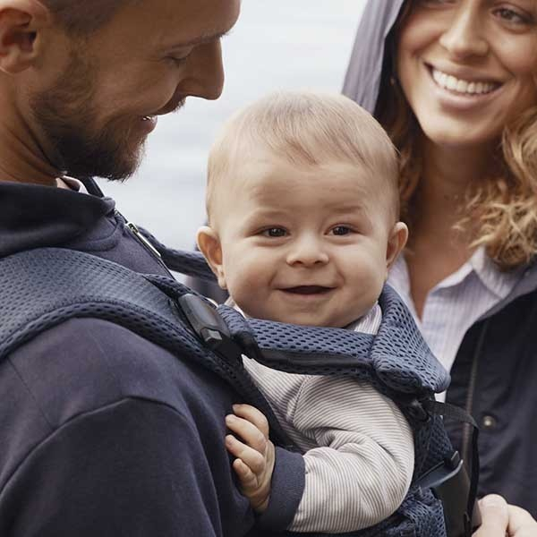 Marsupiu anatomic One Air BabyBjorn - Navy Blue, 3D Mesh [8]