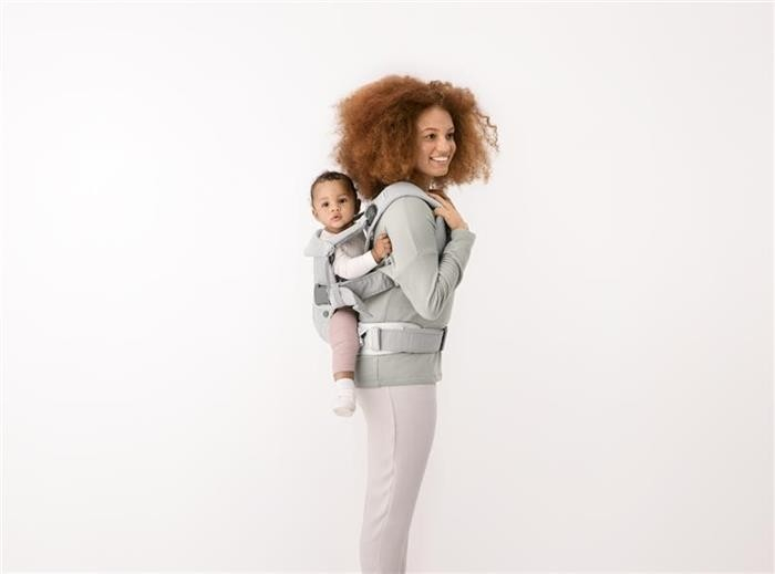 Marsupiu anatomic One Air BabyBjorn - Silver, 3D Mesh [3]