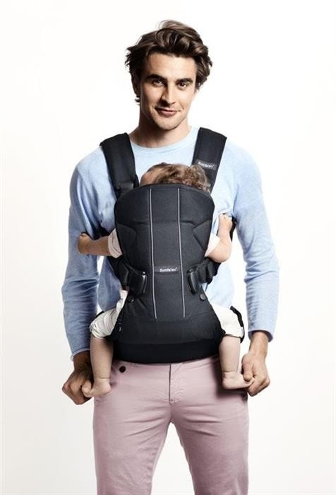 Marsupiu anatomic One BabyBjorn, cu pozitii multiple de purtare - Denim grey, Bumbac [5]