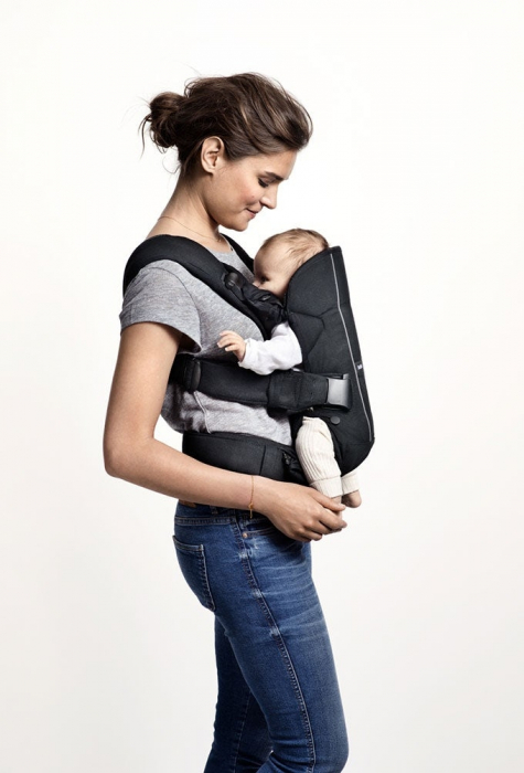 Marsupiu anatomic One BabyBjorn, cu pozitii multiple de purtare - Denim grey, Bumbac [2]