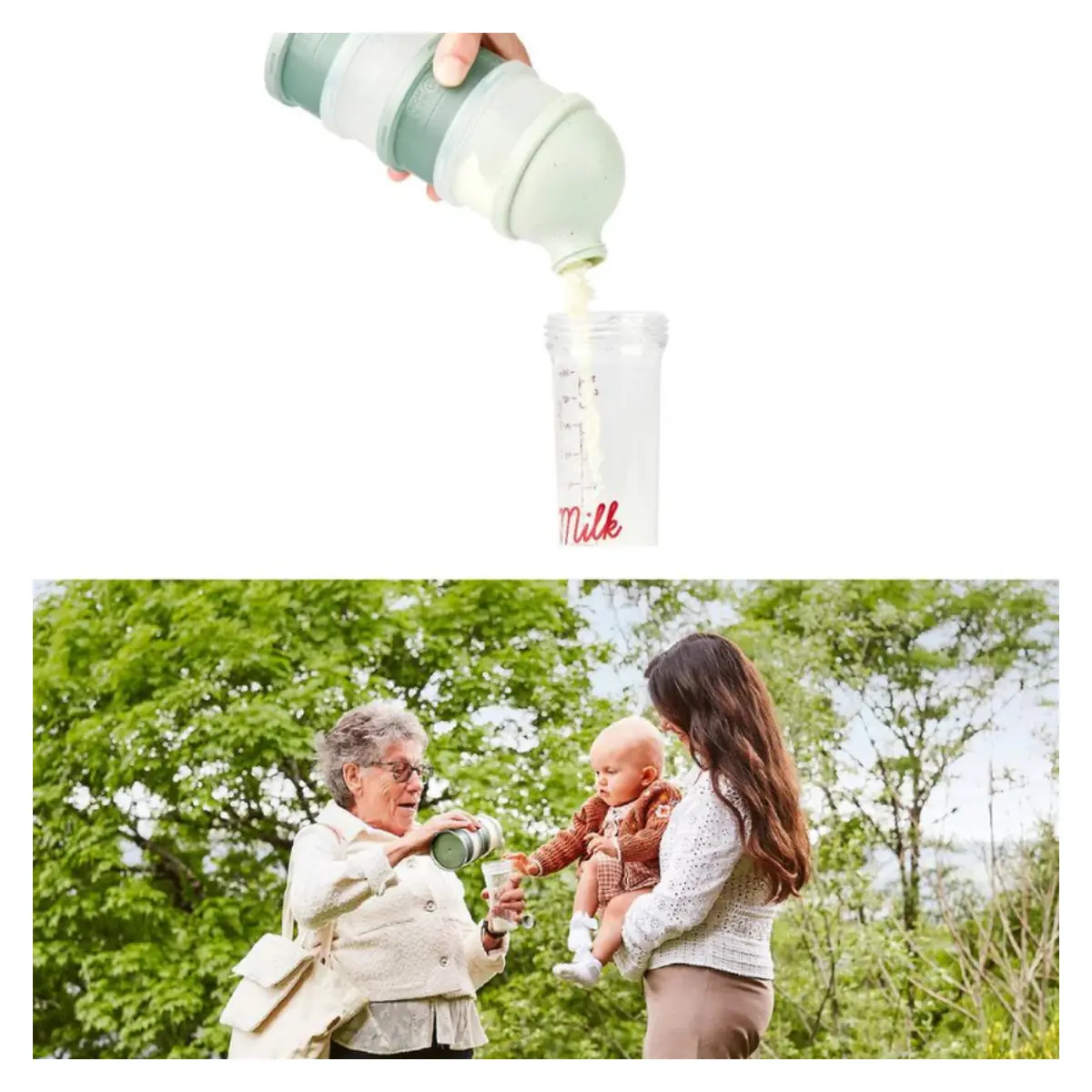 Babymoov - Dozator lapte praf Babydose Mineral Green [3]