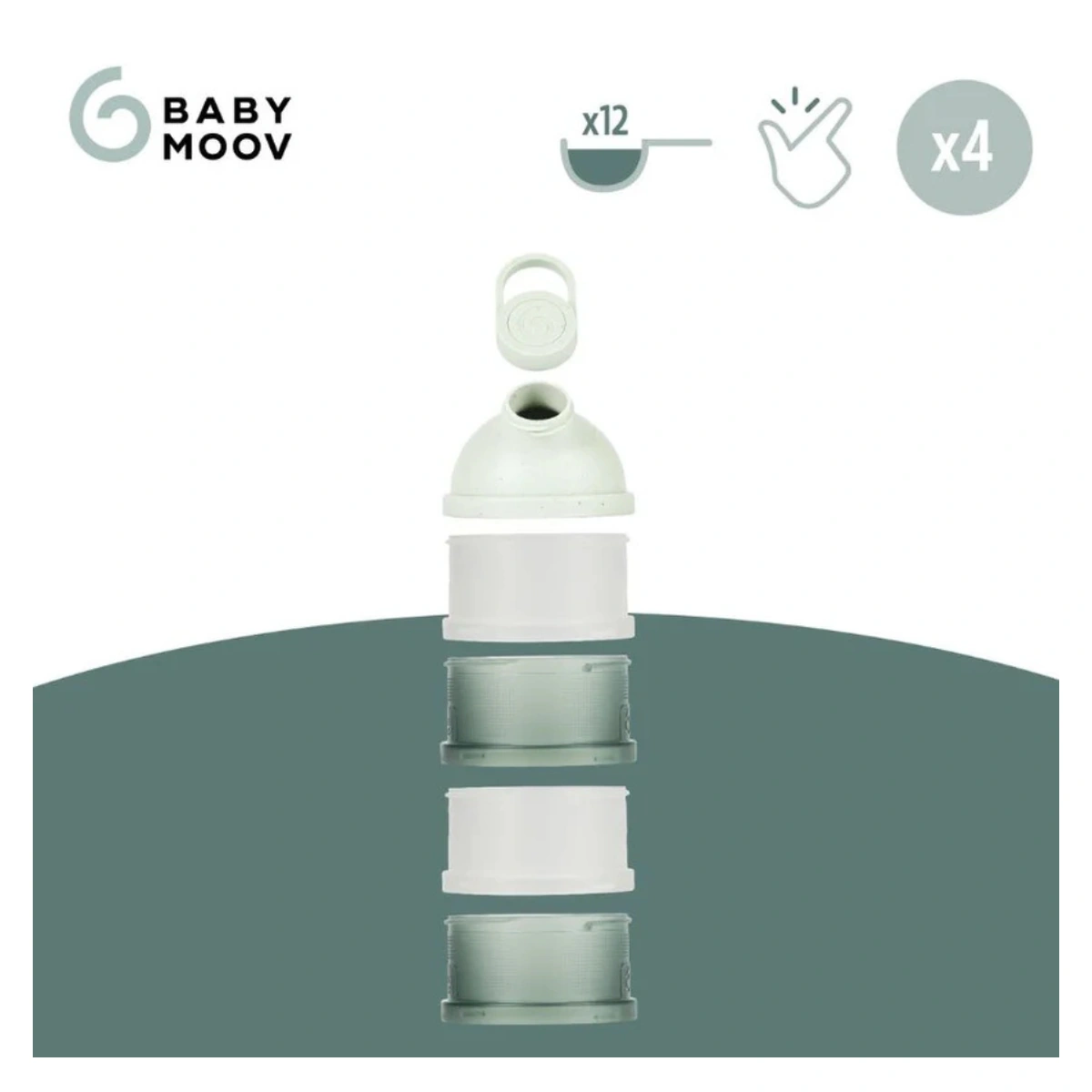 Babymoov - Dozator lapte praf Babydose Mineral Green [2]