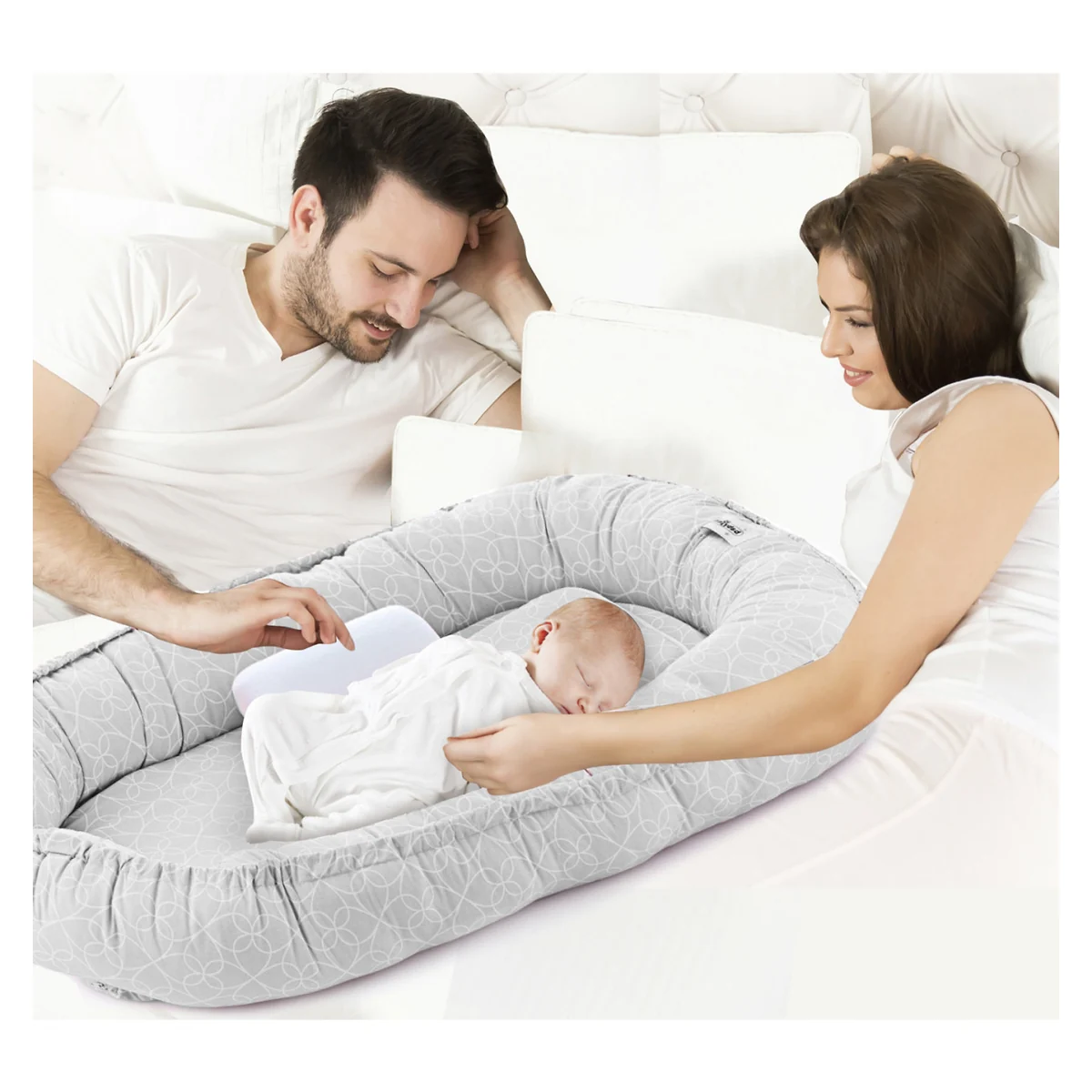 BabyNest BabyJem Between parents Gri [3]