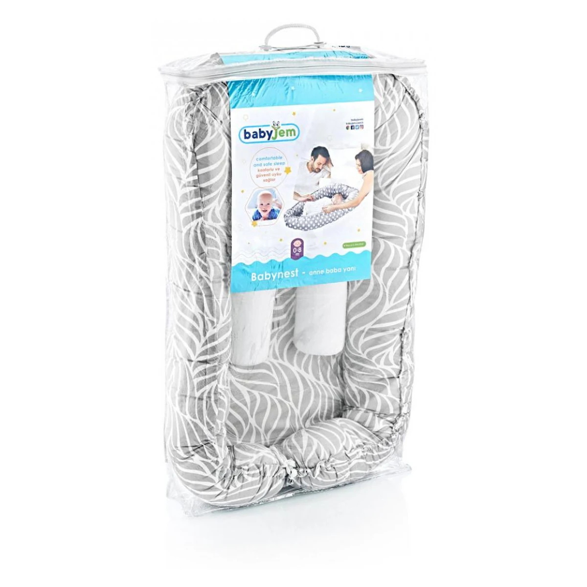 BabyNest BabyJem Between parents Gri [2]