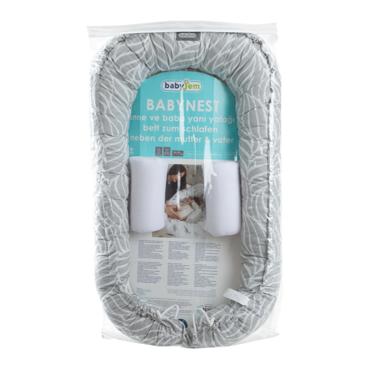 BabyNest BabyJem Between parents Gri [4]