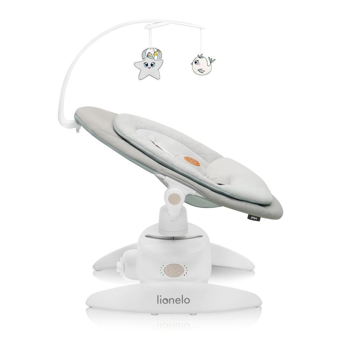 Balansoar, Lionelo, Mell, 2 in 1, Rotire 360 grade, Electric - Bej [12]