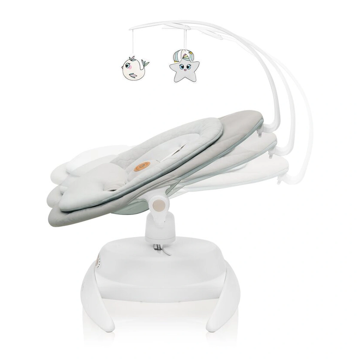 Balansoar, Lionelo, Mell, 2 in 1, Rotire 360 grade, Electric - Bej [6]