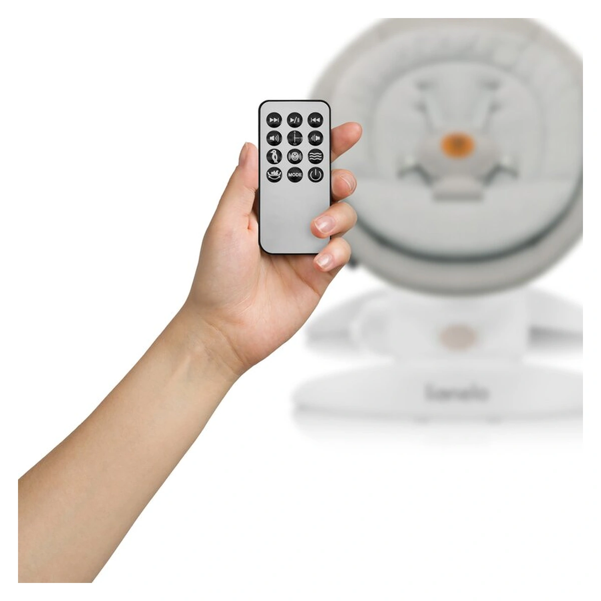 Balansoar, Lionelo, Mell, 2 in 1, Rotire 360 grade, Electric - Bej [22]