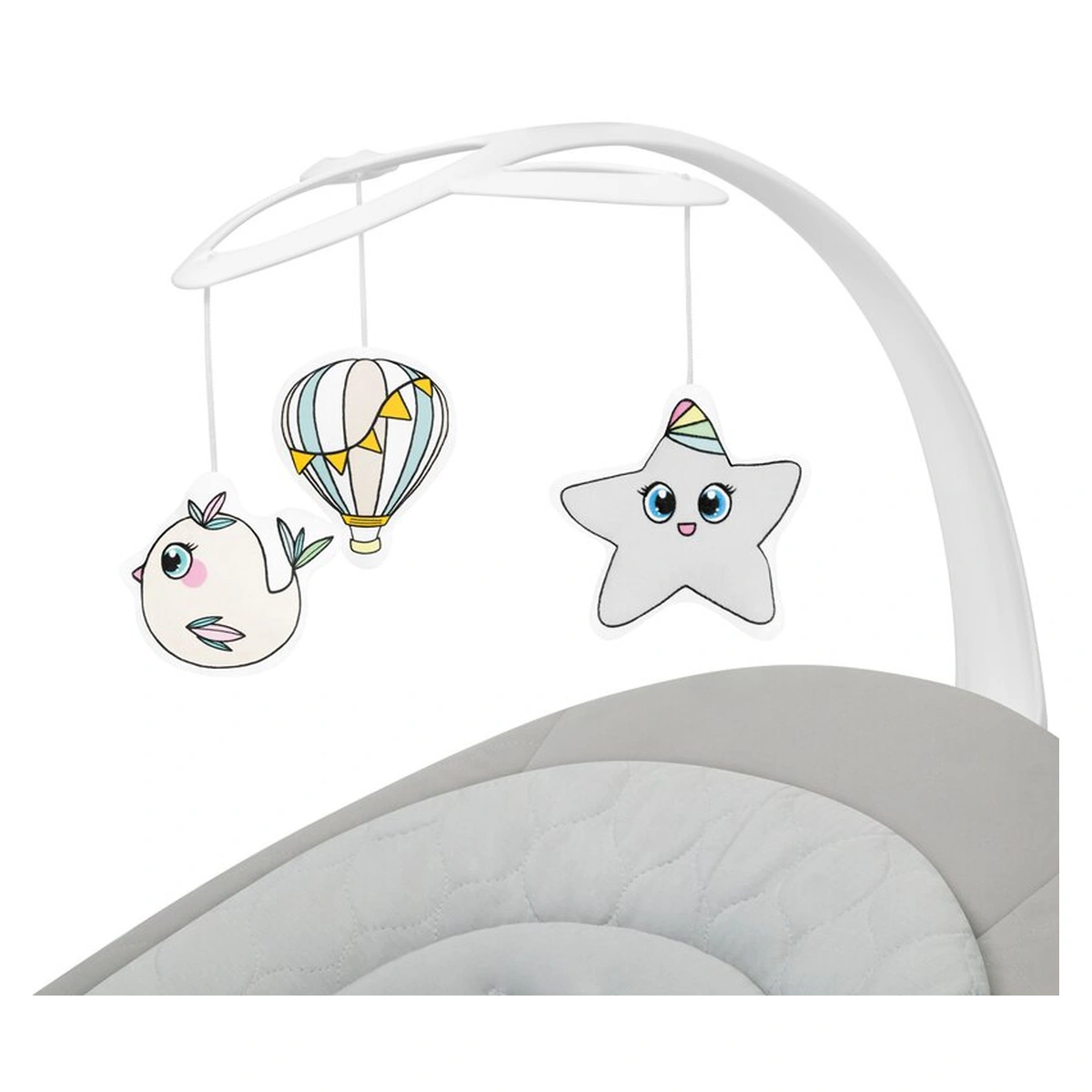 Balansoar, Lionelo, Mell, 2 in 1, Rotire 360 grade, Electric - Bej [20]