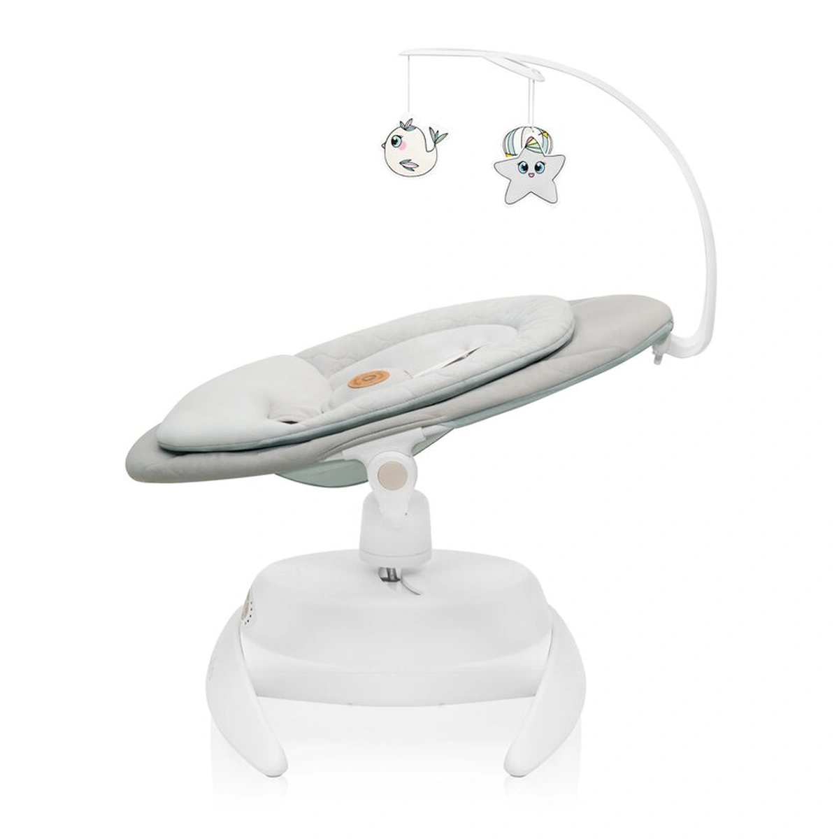 Balansoar, Lionelo, Mell, 2 in 1, Rotire 360 grade, Electric - Bej [11]