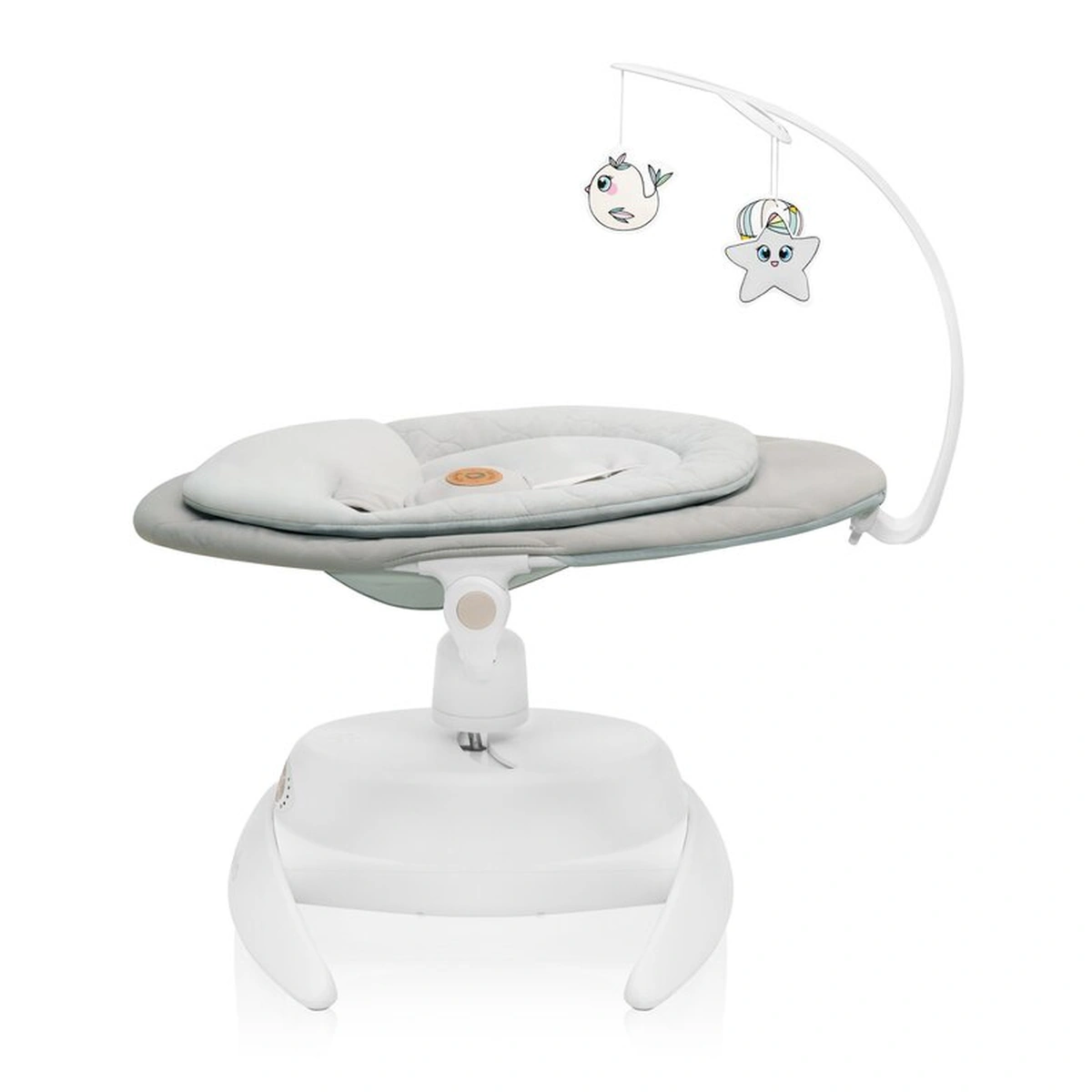 Balansoar, Lionelo, Mell, 2 in 1, Rotire 360 grade, Electric - Bej [13]