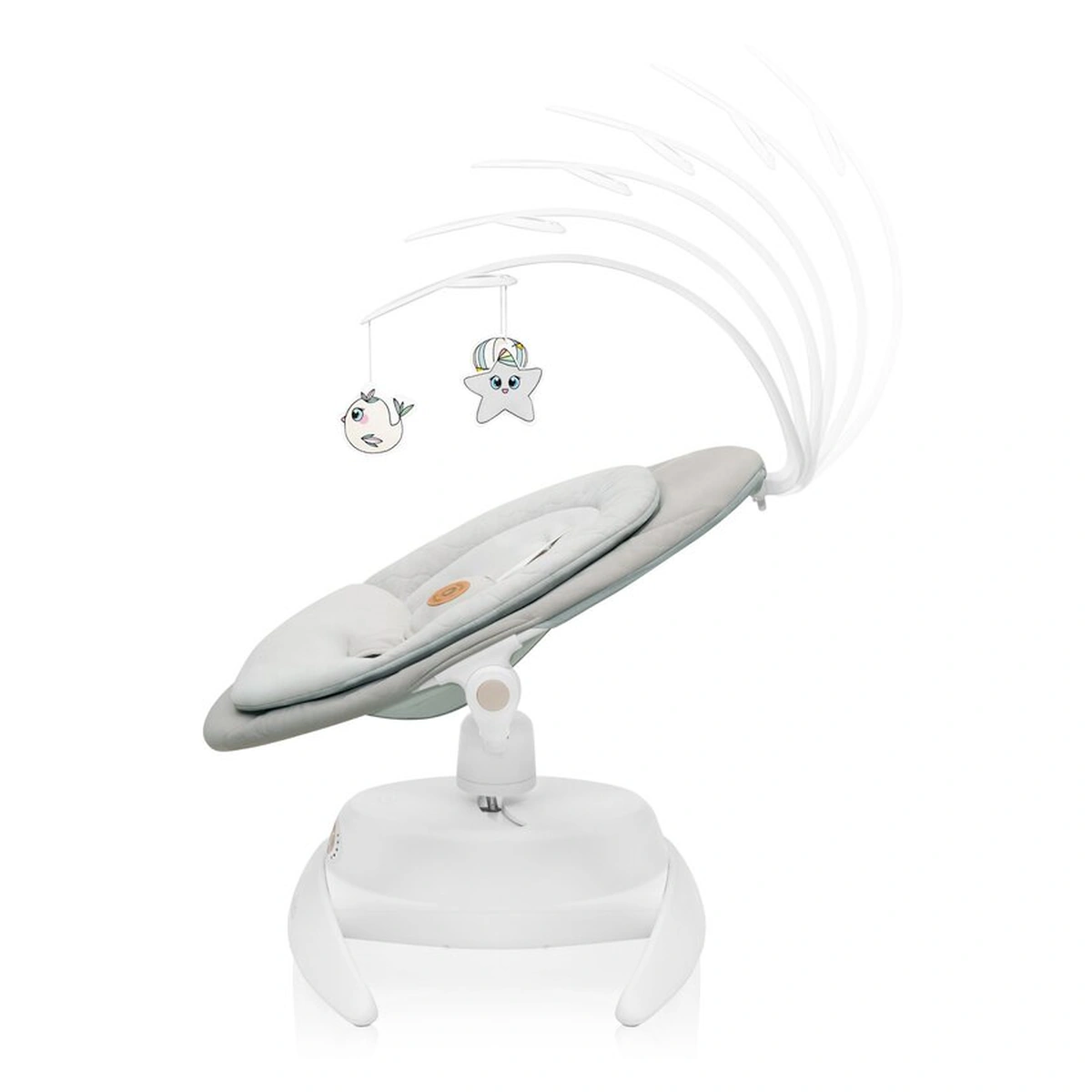 Balansoar, Lionelo, Mell, 2 in 1, Rotire 360 grade, Electric - Bej [7]