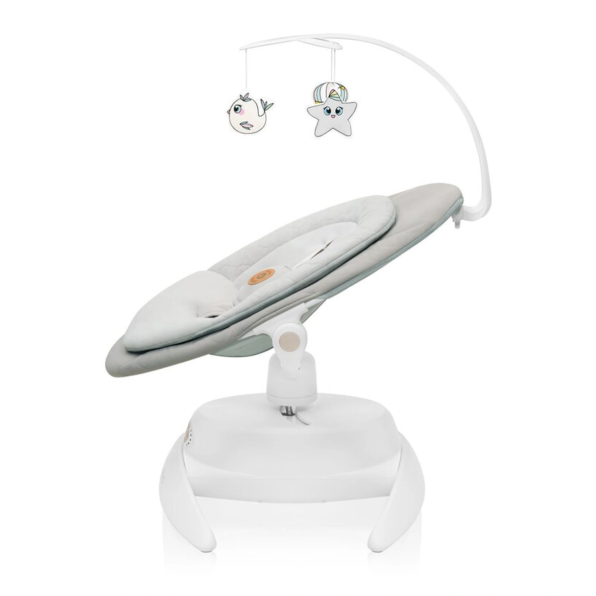 Balansoar, Lionelo, Mell, 2 in 1, Rotire 360 grade, Electric - Bej [9]